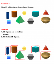 Math Example--Geometric Shapes--Identifying 2D-3D Shapes--Example 3
