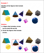 Math Example--Geometric Shapes--Identifying 2D-3D Shapes--Example 7