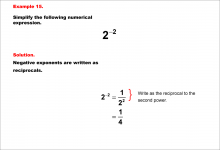 Math Example--Exponential Concepts--Integer and Rational Exponents--Example 15