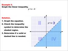 Math Example--Inequalities-- Linear Inequalities: Example 4