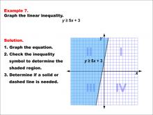 Math Example--Inequalities-- Linear Inequalities: Example 7