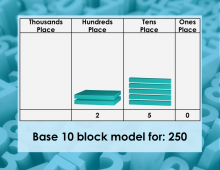 Math Clip Art--Base Ten Blocks, Image 53