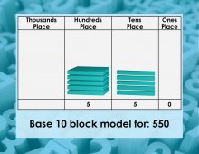Math Clip Art--Base Ten Blocks, Image 59