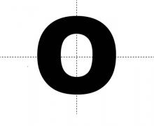 Math Clip Art--Geometry Concepts--Bilateral Symmetry of the Letter O