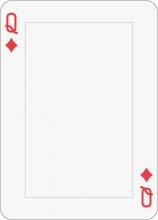 Math Clip Art--Playing Card: Queen of Diamonds