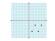 Math Clip Art--Geometry Concepts--Coordinate Geometry--Points on Coordinate Grid--Q4