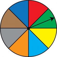 Math Clip Art: Spinner, 8 Sections--Result 2