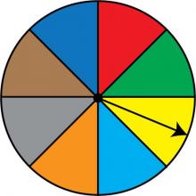 Math Clip Art: Spinner, 8 Sections--Result 3
