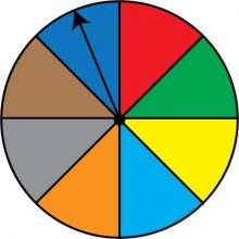Math Clip Art: Spinner, 8 Sections--Result 8