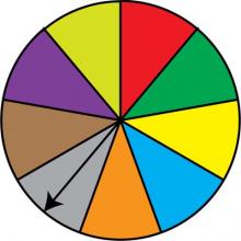 Math Clip Art: Spinner, 9 Sections--Result 6