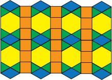 Math Clip Art--Geometry Concepts--Tessellation Pattern 3
