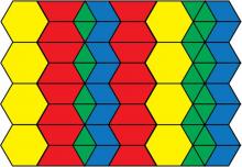 Math Clip Art--Geometry Concepts--Tessellation Pattern 4