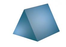 Math Clip Art: 3D Figures--Triangular Prism