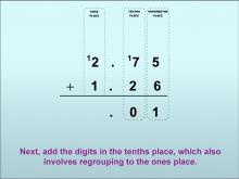 Math Clip Art--Adding Decimals to the Hundredths Place (With Regrouping), Image 14