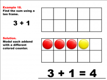 Math Example--Adding with Ten Frames--Example 18