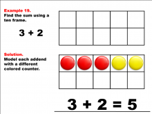 Math Example--Adding with Ten Frames--Example 19