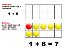 Math Example--Adding with Ten Frames--Example 6