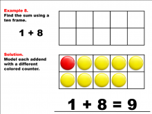 Math Example--Adding with Ten Frames--Example 8