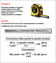 Math Example--Measurement--Converting Units--Example 8