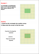 Math Example--Numbers--Partitioning Rectangles: Example 1