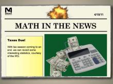 Math in the News: Issue 5--Tax Day