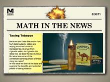 Math in the News: Issue 11--Taxing Tobacco