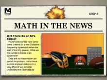 Math in the News: Issue 14--Will There Be an NFL Strike?