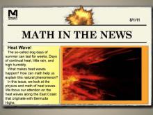 Math in the News: Issue 20--Heat Wave!