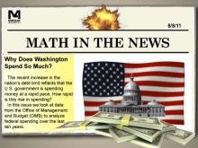 Math in the News: Issue 21--Why Does Washington Spend So Much?