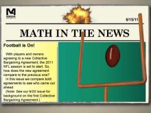 Math in the News: Issue 22--Football Is On!