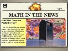 Math in the News: Issue 25--Did E-Mail Doom the Postal Service?