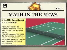 Math in the News: Issue 26--The U.S. Open