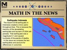 Math in the News: Issue 54--Earthquake: Indonesia