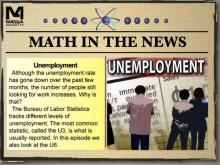 Math in the News: Issue 58--Unemployment
