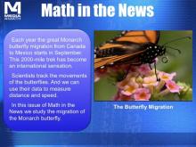 Math in the News: Issue 59--The Butterfly Migration