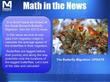 Math in the News: Issue 61--The Butterfly Migration Update