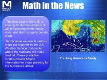 Math in the News: Issue 65--Tracking Hurricane Sandy