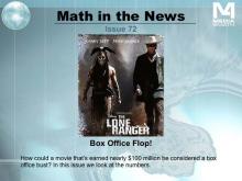 Math in the News: Issue 72--Box Office Flop!