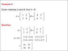 Math Example--Systems of Equations--Matrices--Example 6