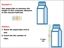 Math Example--Measurement--Measuring with Paper Clips--Example 4