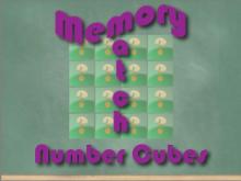 Interactive Math Game--Memory Game, Number Cubes