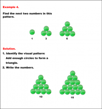Math Example--Number Patterns--Modeling Number Patterns--Example 4
