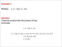 Math Example--Complex Numbers--Multiplying and Dividing Complex Numbers--Example 7