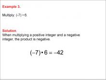 Math Example--Numerical Expressions----Multiplying Integers: Example 3