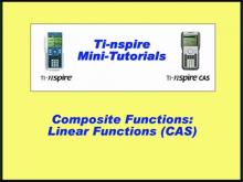 Closed Captioned Video: TI-Nspire Mini-Tutorial: Exploring Composite Functions
