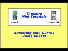 Closed Captioned Video: TI-Nspire Mini-Tutorial: Exploring Sine Curve Properties Using Sliders