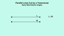 Animated Math Clip Art--Parallel Lines Cut by a Transversal 8