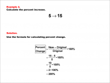 Math Example--Percents-- Percent Change--Example 4