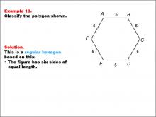 Math Example--Polygons--Polygon Classification: Example 13