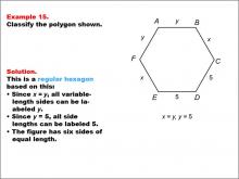 Math Example--Polygons--Polygon Classification: Example 15